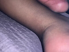 Africain, Amateur, Noire, Fétiche des pieds, Italienne, Nylon, Solo, Épouse