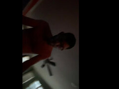 Brunette, Langt ned i halsen, Pik, Naturlig, Lille kvinde, Pov, Bryster