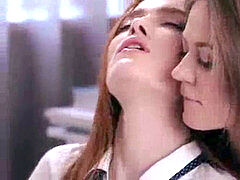 레즈비언, 스트랩, 청소년, 장난감들