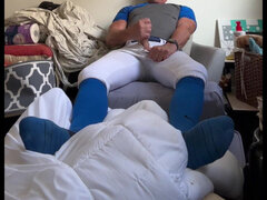 Amateur, Tir de sperme, Pieds, Masturbation, Solo, Uniforme