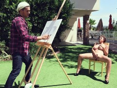 Velké kozy, Prsatá, Přírodní prsa, Venku, Softcore