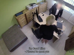 Provino, Bionda, Coppia, Cieca, Hd, Ufficio, Figlio, Ragazza