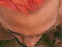 Kopalnica, Velik kurac, Fafanje, Par, Obrazno, Prvoosebno snemanje seksa