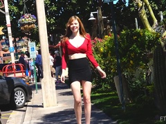 댄싱, 마사지, 수음, 오르가슴, 공개적인, 혼자, 장난감들, 업스커트