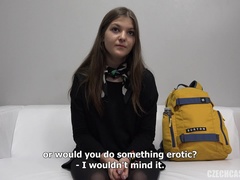 Brunetka, Czeski, Nastolatki, Wibrator