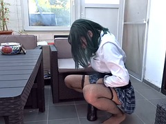 Anal, Dildo, Europeisk, Hardcore, Enorm dildo, Underkläder, Onani, Solo