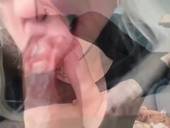 he finished 2 times! 69, deepthroat sensual blowjob from a hot teen 18+