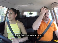 Fake Driving School - Smooth Shaved Pussy Cunt Takes Big Knob 1 - Ryan Ryder