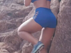 デカ尻, デカパイ, ブロンド, Hd, 淫乱熟女, アウトドア