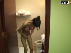 Rumpa, Vacker, Brunett, Söt, Tjeckisk, Mager, Tonåring, Tuttar