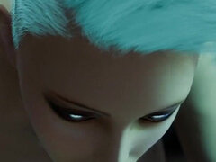 Nexus-3 Kryon Backdoor. Best Sex with Female Android in Sci-fi Corridor