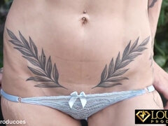 Big dicked Brazilian babe gets her tight ass drilled in Brazilian anal video