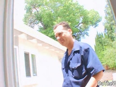 Hot Latina wife gets dominated while her cuckold husband watches