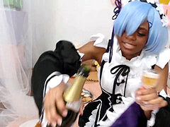21st birthday first-ever webcam Show Dressed as Rem