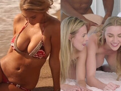 Duże cycki, Czarny, Blondynka, Obciąganie, Domowej roboty, Wielorasowy, Nastolatki