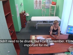 Dottore, Europea, Femmina, Hardcore, Ufficio, Orgasmo, Punto di vista pov, Figa