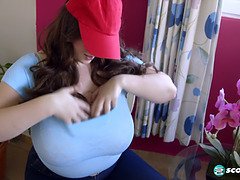 Bbw, Veľký zadok, Veľké kozy, Brunetka, Masturbácia, Prírodné, Prirodzené prsia, Sólo