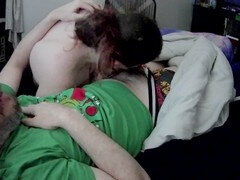 My wife's hot friend wakes me up with a blowjob, followed by a wild ride and a shaking orgasm!