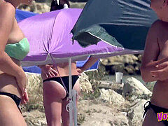 amazing topless Amateurs Beach hefty Boobs Teens Video