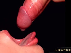 CLOSE UP Perfect Sloppy Milking Mouth