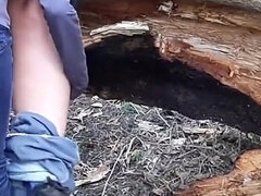 18 jaar, Enthousiasteling, Lesbisch, Rijpe lesbienne, Buiten, Kut duiken, Mager, Tiener