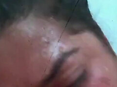 Américain, Sucer une bite, Couple, Éjaculer dans la bouche, Fait maison, Fille latino, Pov