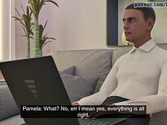 Tredimensionell, Stora tuttar, Otrohet, Creampie, Ebenholts, Gapande, Hardcore, Kontor