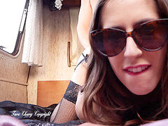 Camper van, couple, baise