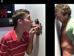 Naive straight guy ends in gay gloryhole
