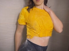 Ванна, Нейлон, Колготки, Крошечные, Чулки