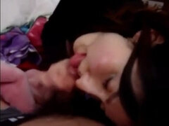 Amatorka, Azjatka, Obciąganie, Para, Japoński, Punkt widzenia