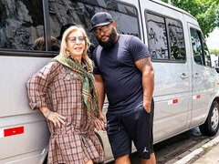 79 Years Old Mature Picked up for Ass Fucking