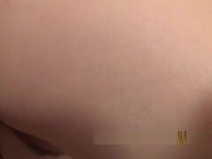 Racy oriental female having an amateur fun times