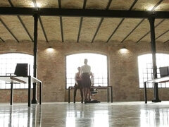 Negro, Erótico, Europeo, Francés, Grupo, Húngaro, Lesbiana, Oficina