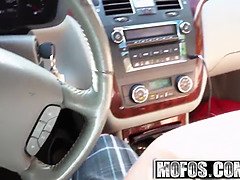 Off Duty Lifeguard (Corinna Blake) gets fucked in the back seat of a car