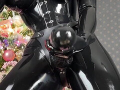 여자 지배, 글로브, 라텍스, 정부, 셀카, 혼자, 스트랩