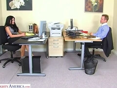 Audrey Bitoni: Big Titted MILF Gets Office Fucking