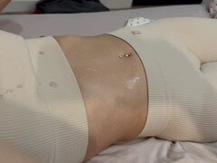 Amatorka, Z odbytu do ust, Czarny, Wytrysk, Stopy, Dżinsy, Spandex, Sport