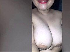 nasty indian bhabi yam-sized funbags pressing and squeezing.