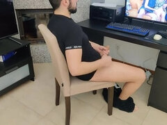 Leie, Geschnappt, Gehörnter ehemann, Handjob, Reif, Milf, Mutti, Stiefmutter