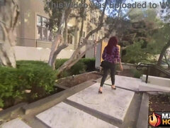 デカチン, バック, なめる, 熟年, 淫乱熟女, 赤毛, ラフ, 濡れ