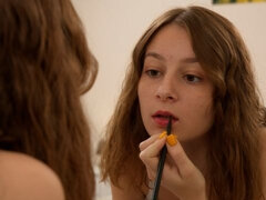 Kukk suging, Bakfra, Runke, Slikking, Milf, Fitte, Tattovering, Pupper