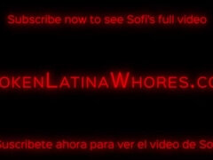 Small-breasted Latina Sofi's Face-Slapping Blowjob before Rough Anal Intercourse