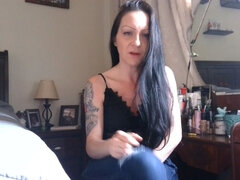 아마추어, 흑갈색 머리, 유럽인, 발 페티쉬, 힐, 밀프, 혼자