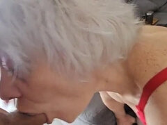 Amateur, Cul, Gros cul, Blonde, Sucer une bite, Tir de sperme, Lingerie, Pov