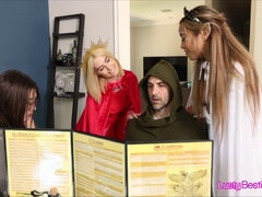 Bionda, Pompino, Pisello, Quartetto, Gruppo, Hd, Festa, Realtà