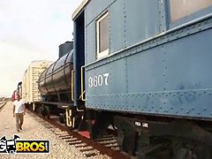 Watch Charley Chase bangs her way on a train like a pro! Oldschool video