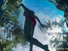 デカパイ, ブロンド, 浮気者, カップル, チン, 淫乱熟女, オイル, 現実