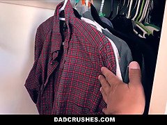 Stepdad talks dirty to stepdaughter Chanel Grey while she's getting pounded by him POV