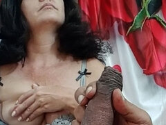 Amateur, Gros seins, Sucer une bite, Branlette thaïlandaise, Fait maison, Indienne